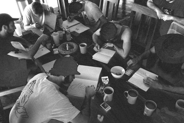 Afternoon sketching session.