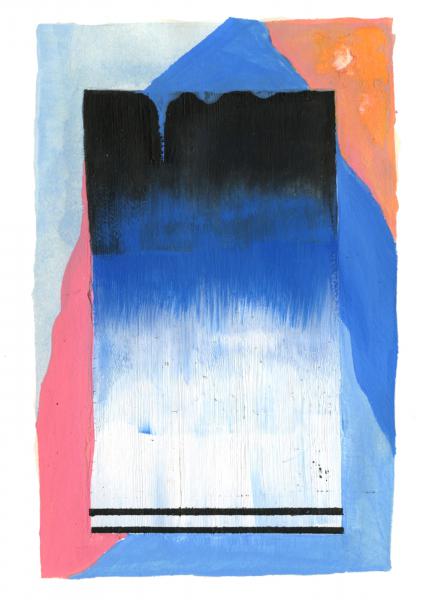 Gouache study from Brian Mackin's sketchbook.